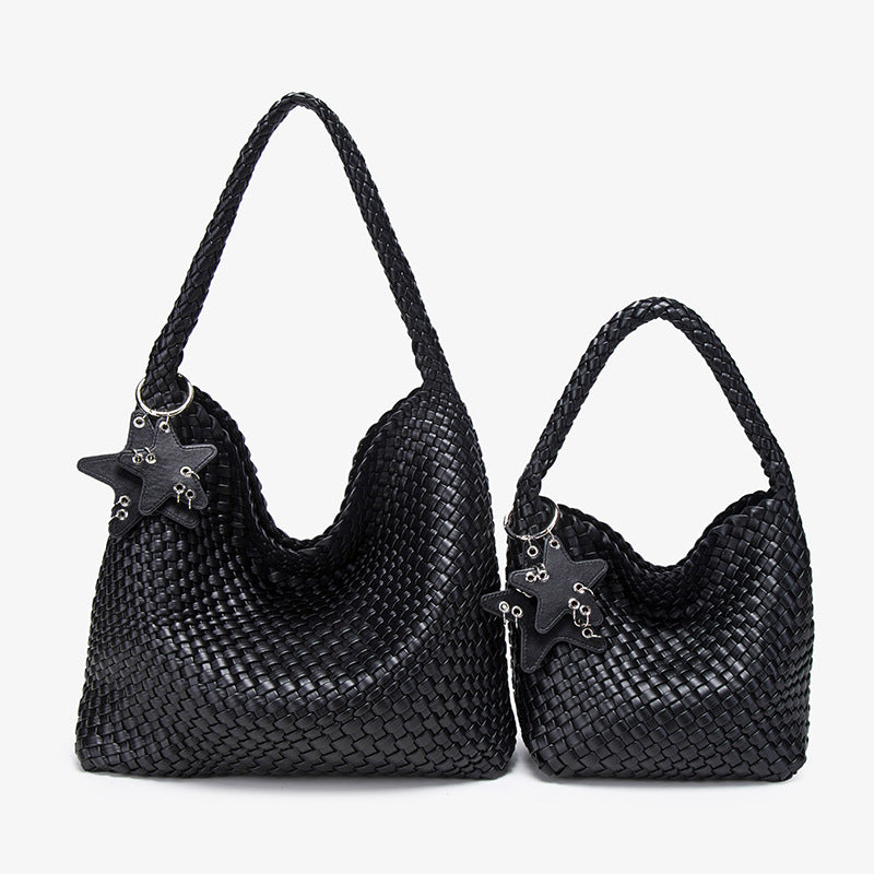 Women's Woven Fashion Large Capacity Pendant Tote Bags