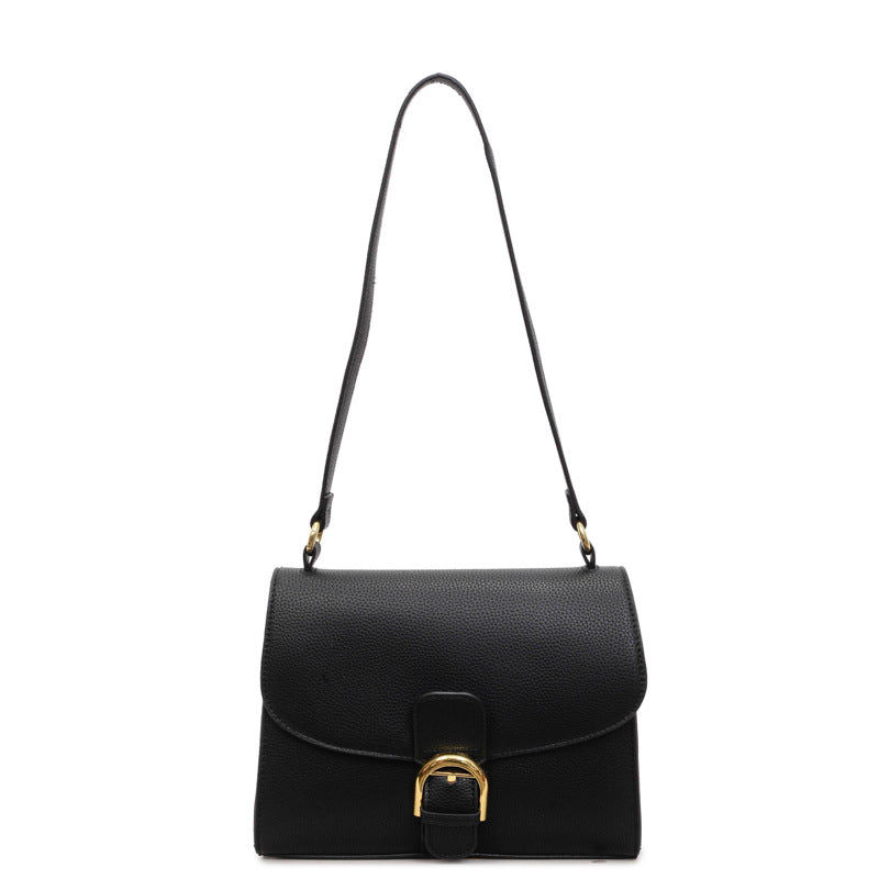 Women's Korean Style Niche Lychee Pattern Underarm Women's Shoulder Bag