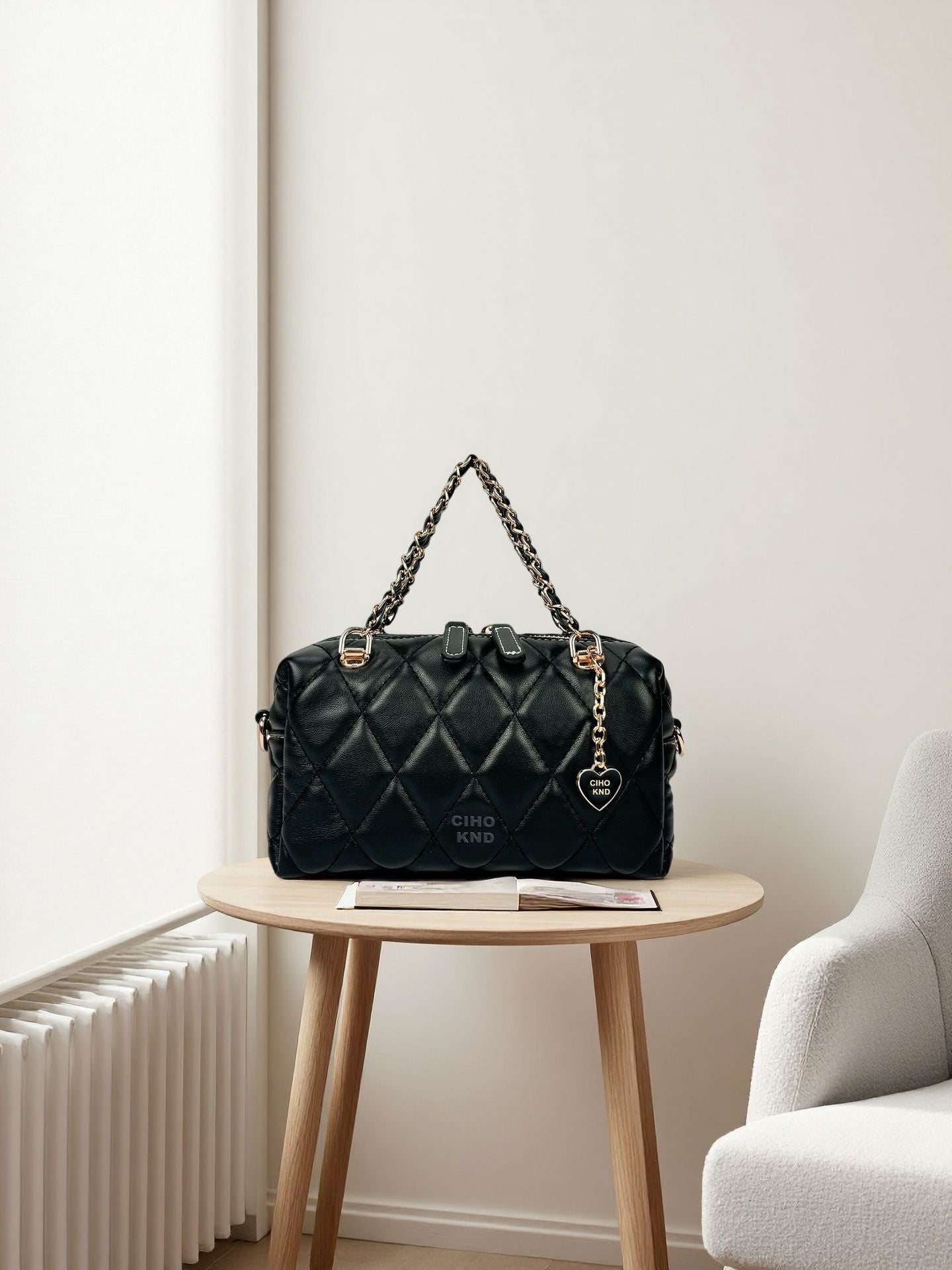 Women's Preface Pillow Pink Exquisite Diamond Check Bags