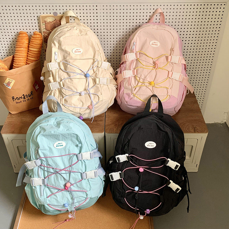 Female Junior High Korean Style Good-looking Large College Student Schoolbag
