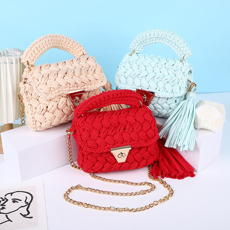 Women's Spring Ya Woven Cloth Chain Women's Messenger Bag