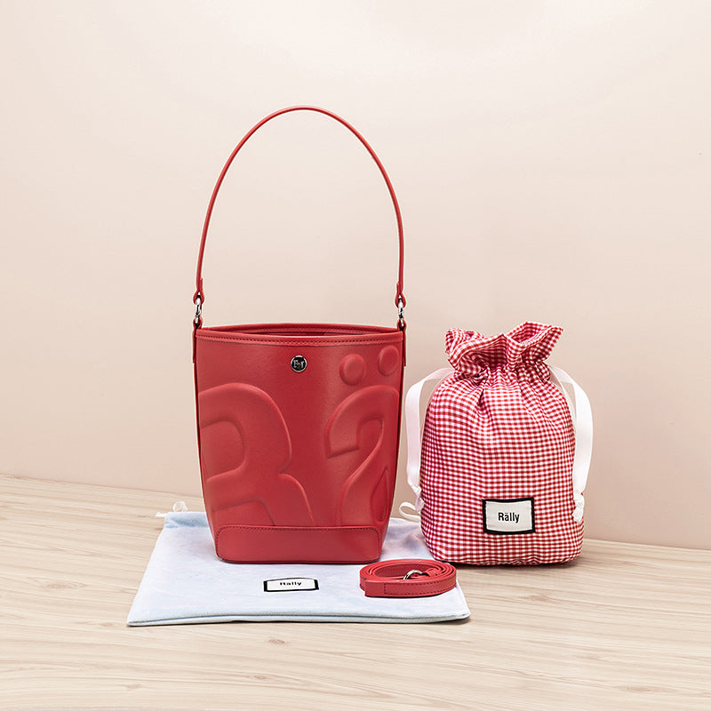 Casual Thailand Letter Embossed Niche Fashion Bucket Bags