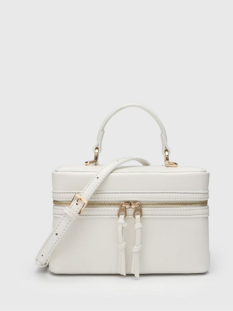 Women's Z Home Contrast Color Portable Retro Small Square Bags