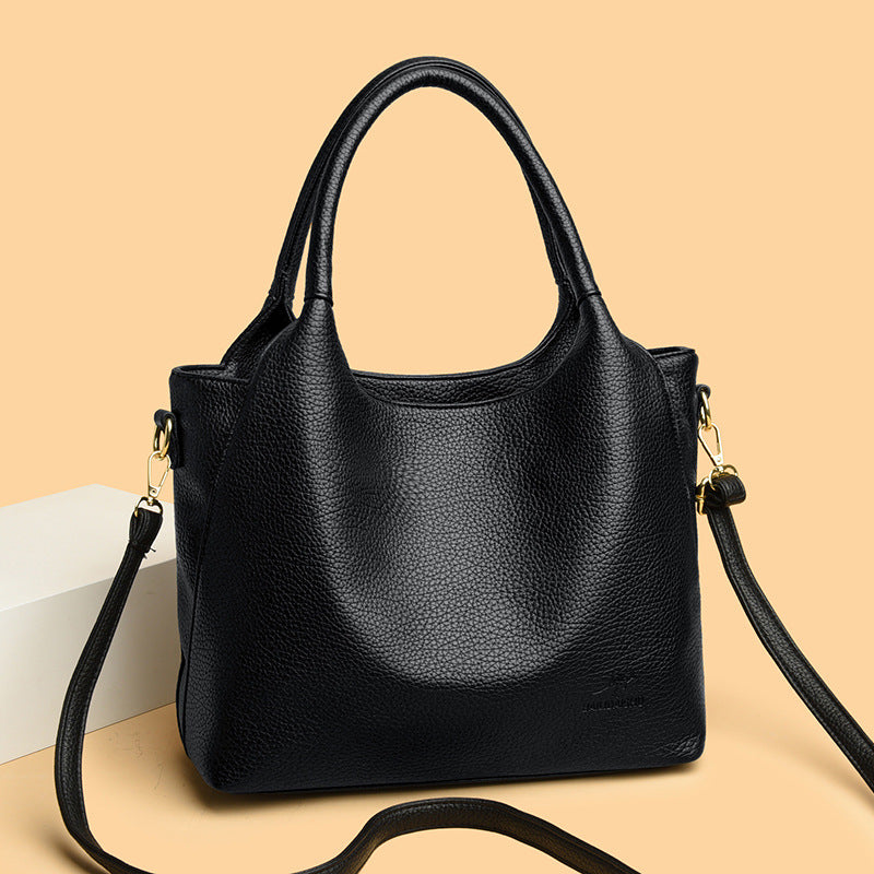 Women's Leather Pattern Fashion Simple Commuter Vegetable Basket Women's Handbag