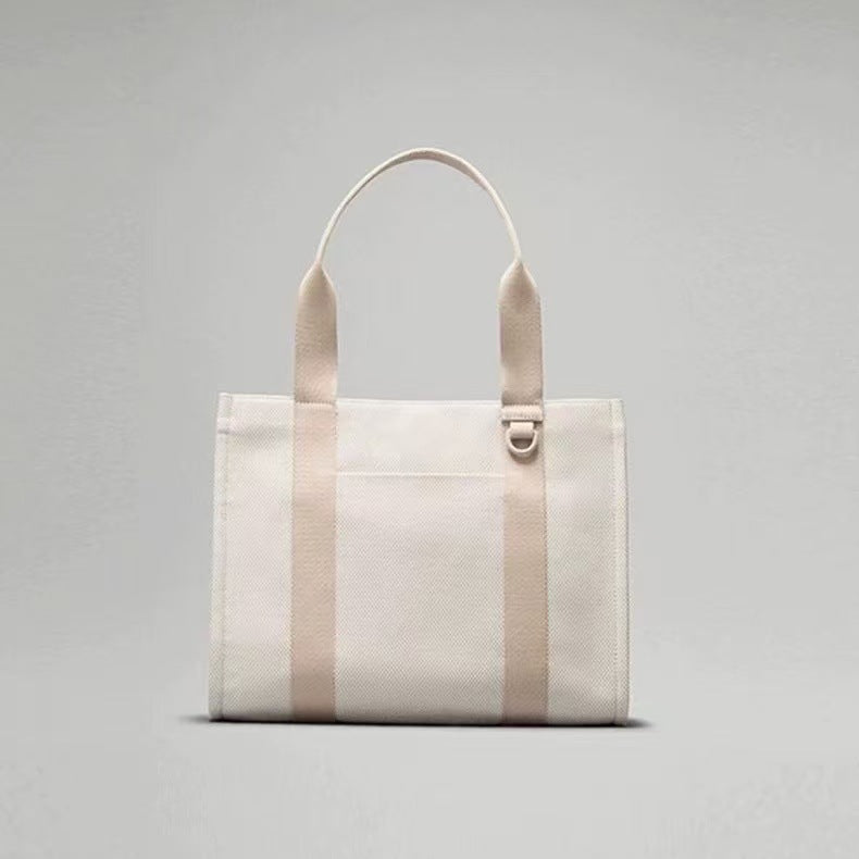 Women's Two-color Canvas Three-dimensional Portable Large Capacity Women's Messenger Bag