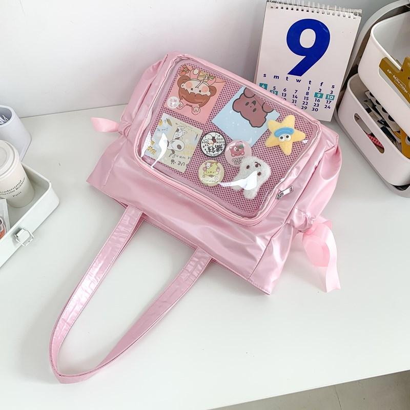 Butterfly Cartoon Double-sided Transparent Carrying Easy Matching Tote Bags