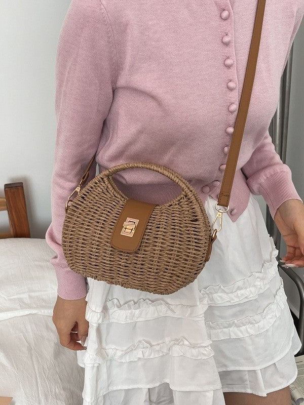 Women's French Minority Fashion Woven Straw Seaside Vacation Bags