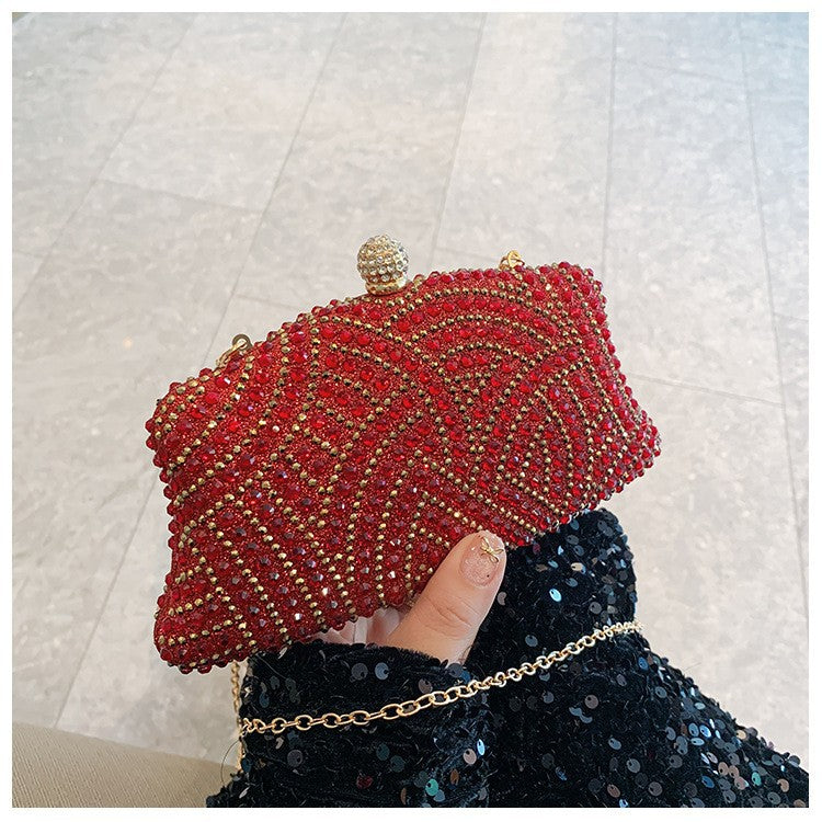 Fashion Shiny Rhinestone High Sense Party Dinner Bag