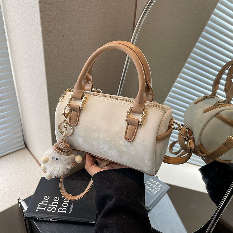 Women's Advanced Texture Minority Portable Boston Pillow Women's Handbag