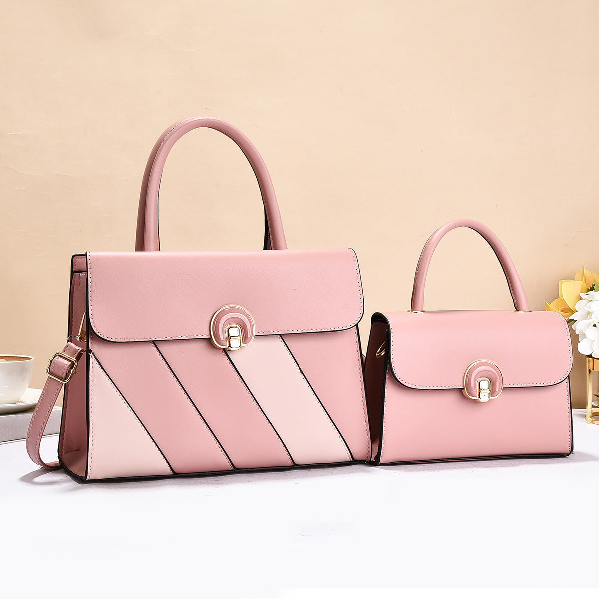 Women's Commuter Large Capacity Two-piece Fashion Trendy Women's Handbag