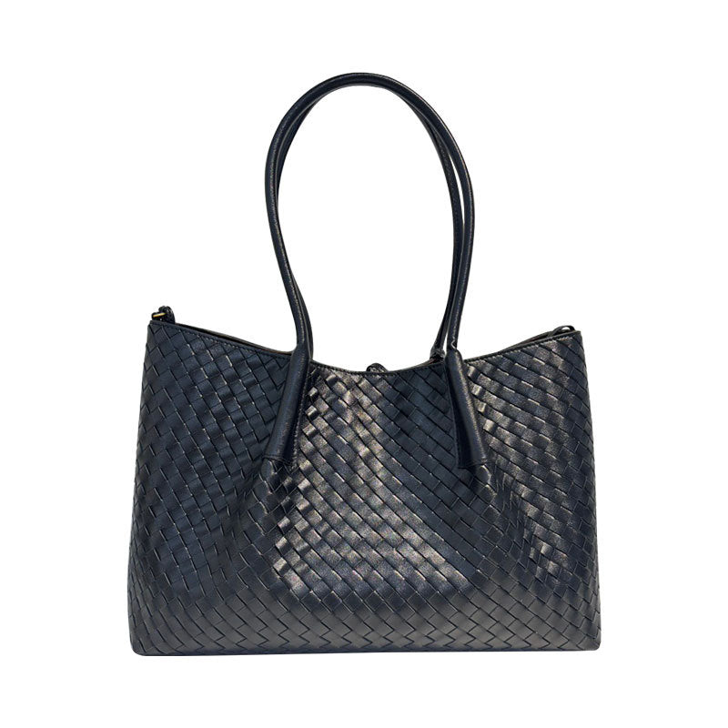 Women's Hand-woven Genuine Leather French Portable High-grade Bags