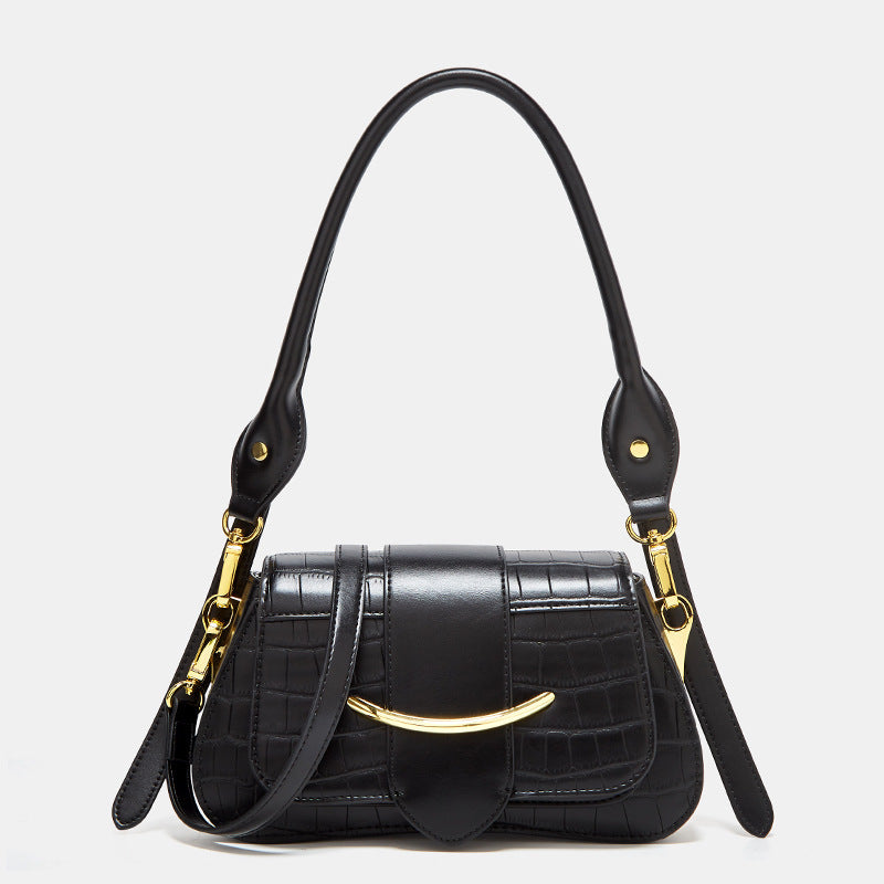 Women's Simple Niche Design Fashion Underarm Crocodile Women's Shoulder Bag