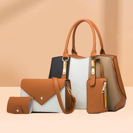 Match Sets Mother Fashion Color Contrast Women's Shoulder Bag