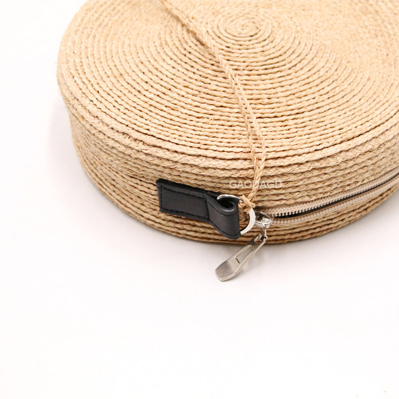 Fashion Raffia Cute Mini Straw Round Women's Handbag