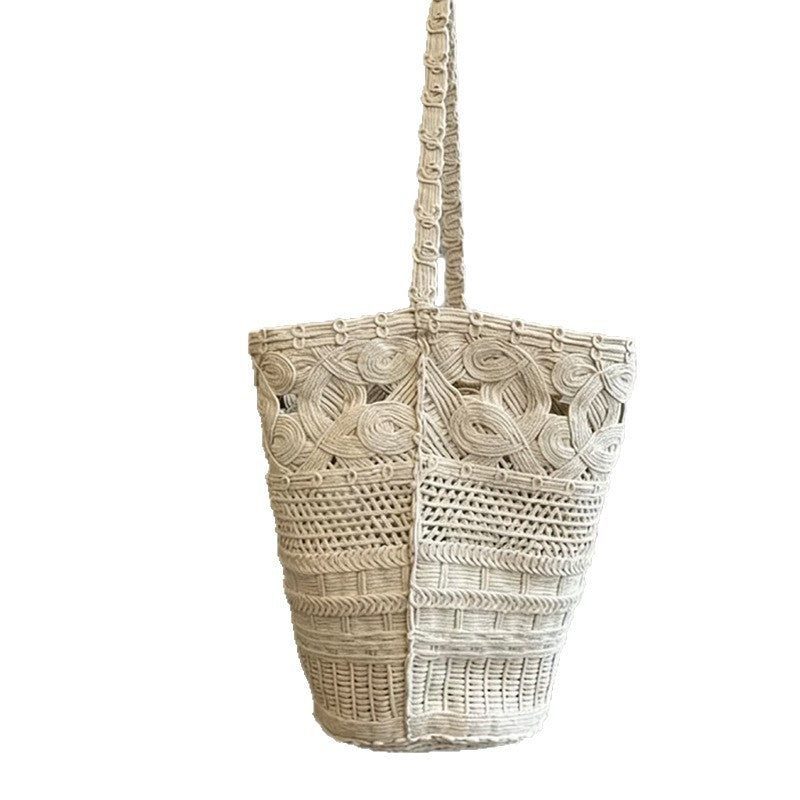 Loose Hand-woven Crocheted Hollow Vacation Style Bags