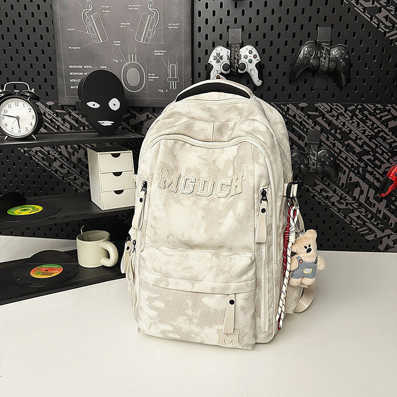 Men's Korean Style Female Junior High Large Capacity Simple College Leisure Backpack