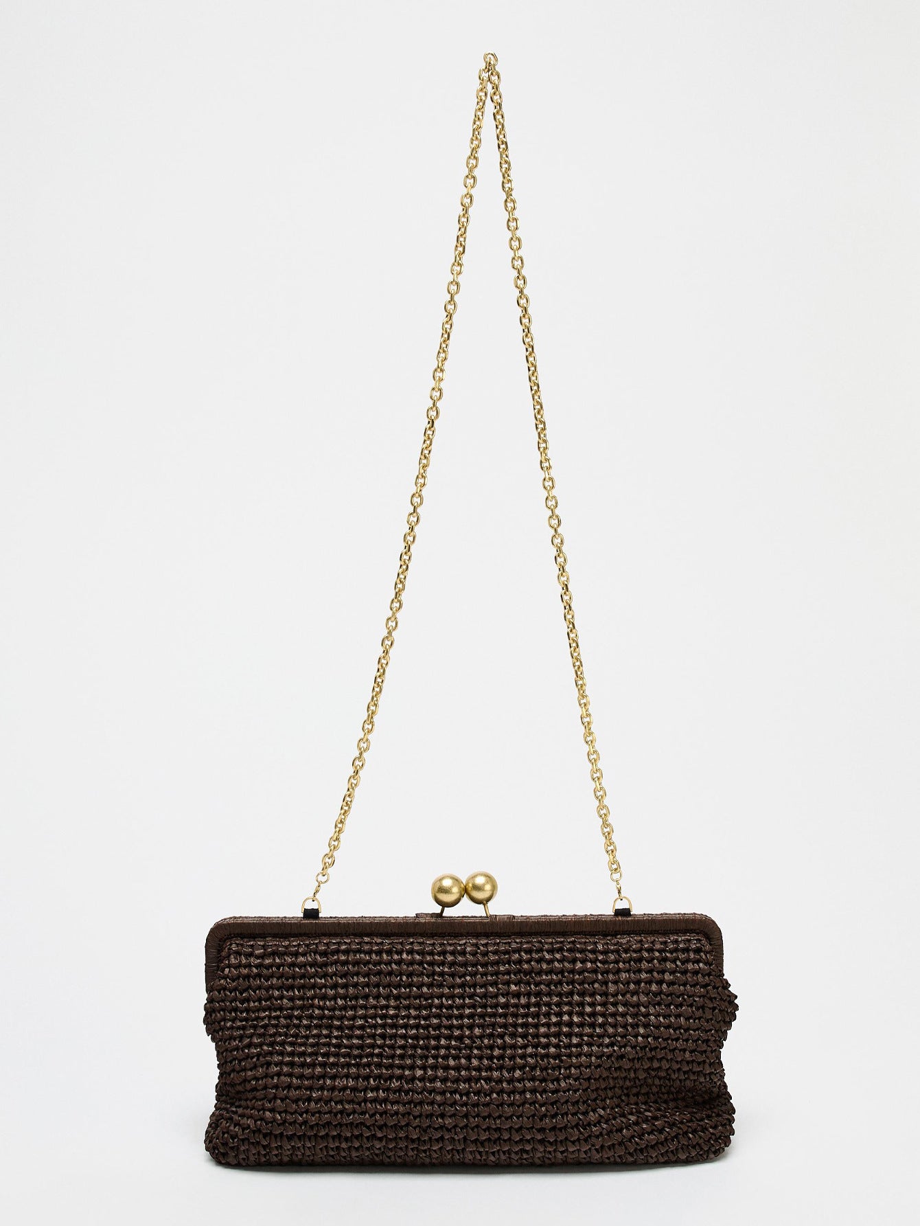 Women's Retro Trendy Clipped Button Shell Fashionable Chain Personalized Creative Women's Messenger Bag