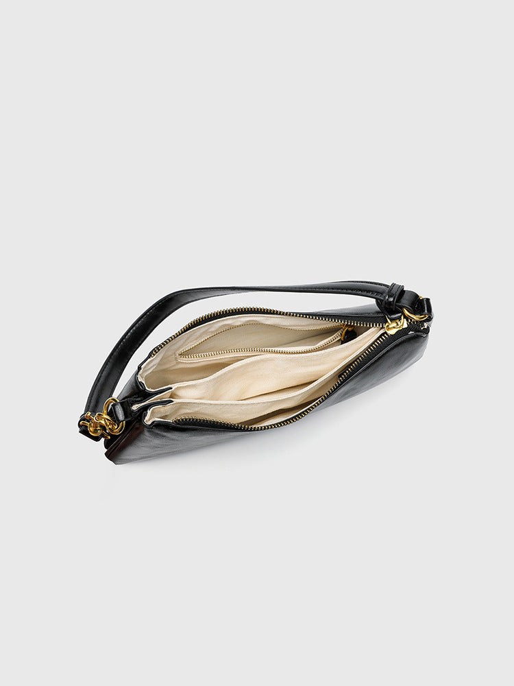 Texture Retro Underarm Female Design Commuting Women's Shoulder Bag