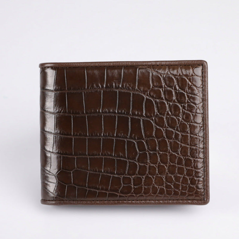 Men's Crocodile Leather Genuine Horizontal Business Fashion Men's Wallet