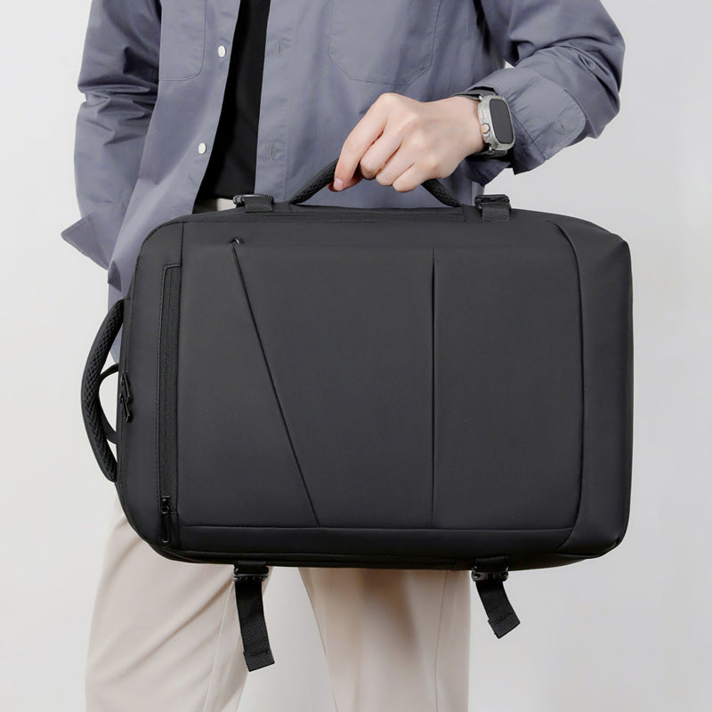 Men's Advanced Sense Scalable Large Capacity Short Trip Business Backpack