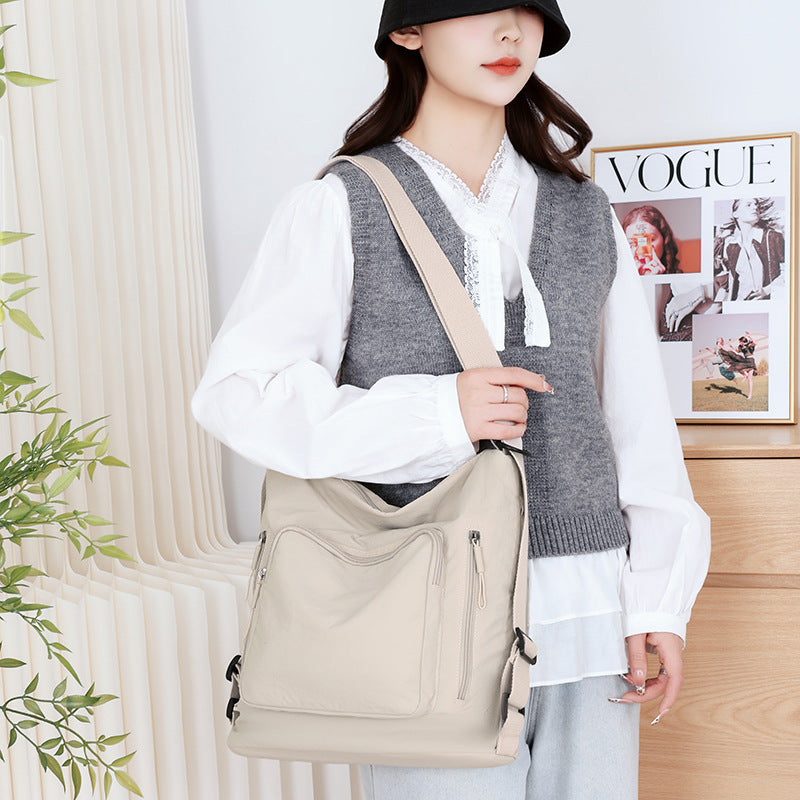 Women's Waterproof Nylon Canvas Summer Large Capacity Women's Shoulder Bag