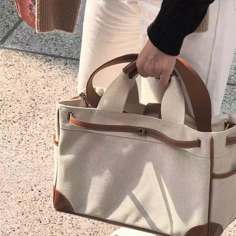 Large Capacity Milk Back Multifunctional Canvas Handbags