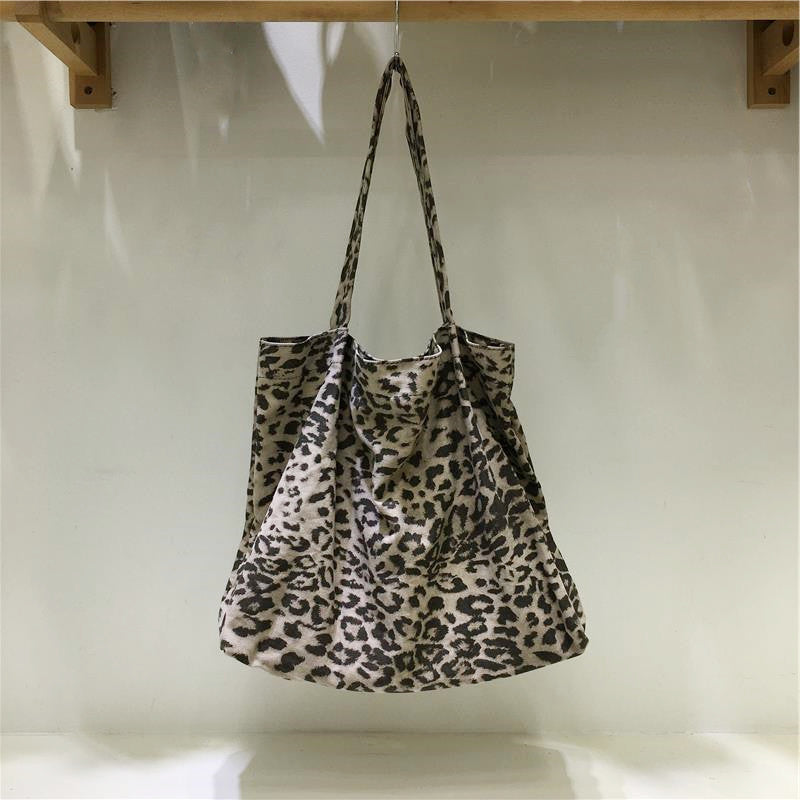 Cabinet Summer Korean Style Dot Large Capacity Leopard Print Versatile Women's Shoulder Bag