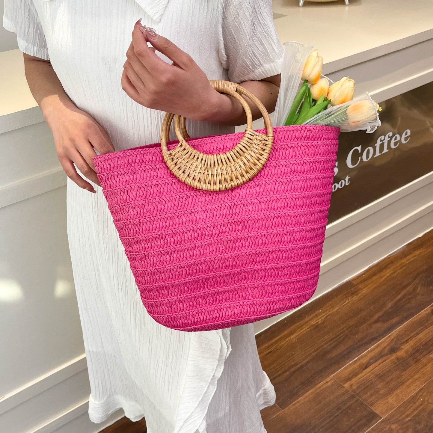 Minority Woven Vegetable Basket Affordable Luxury Tote Bags