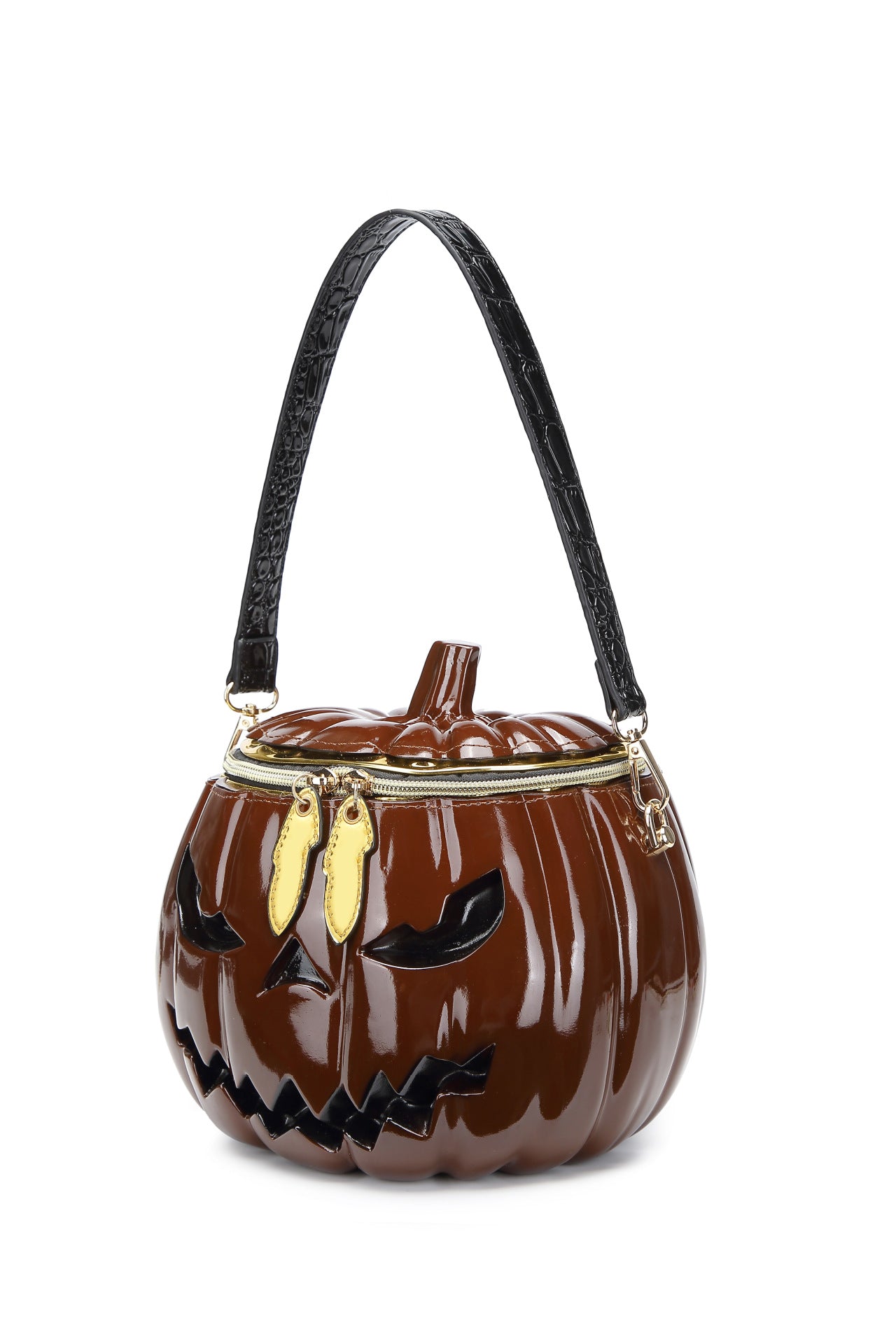 Slouchy Women's Halloween Simulation Pumpkin Portable Women's Messenger Bag
