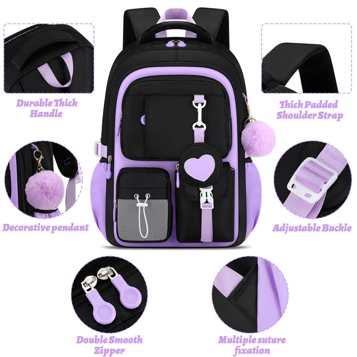 Protection Lightweight Burden Alleviation Large Capacity Cute Junior Primary School Bag