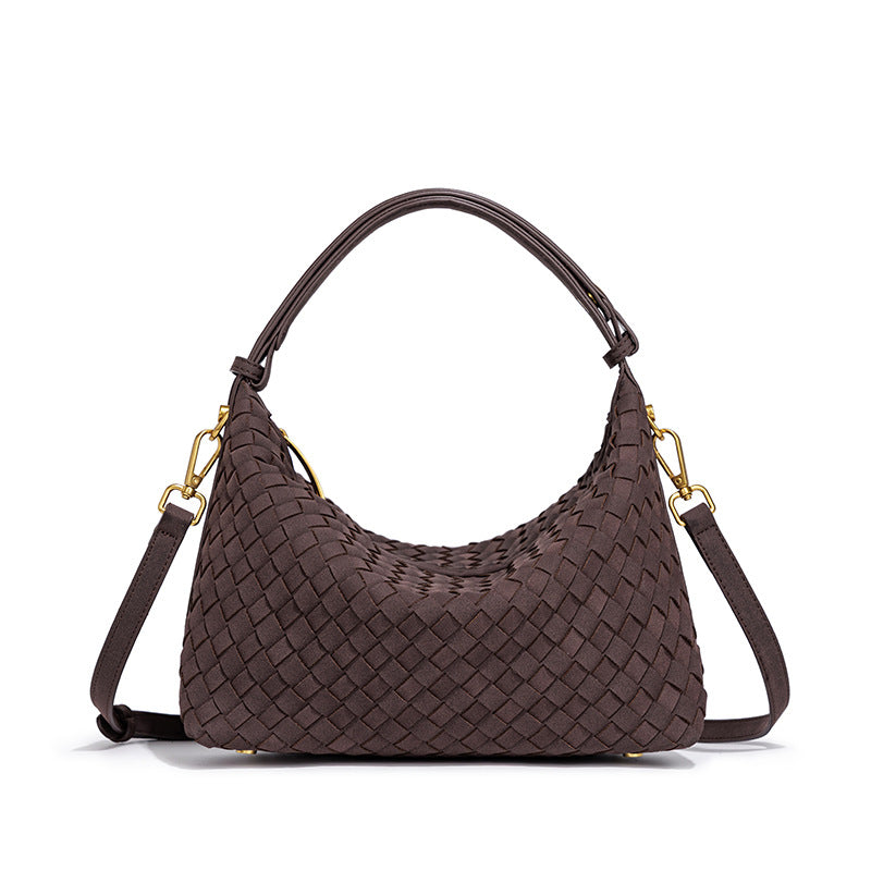 Women's Frosted Woven Niche High-grade Underarm Fashion Women's Handbag