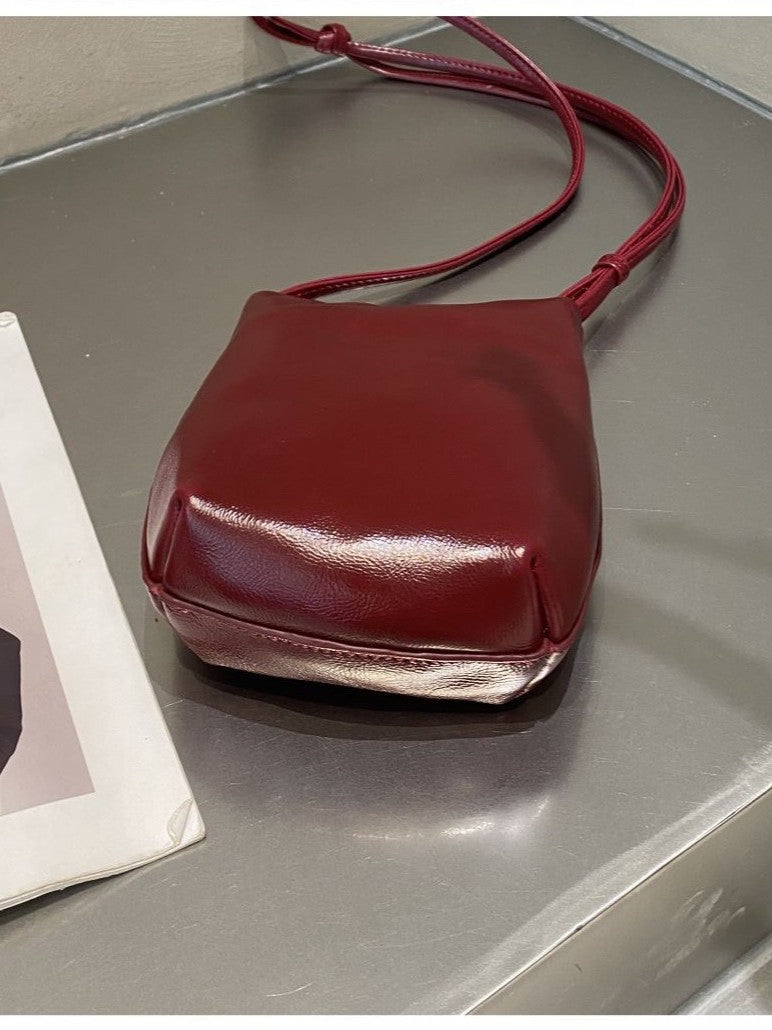 Women's First Layer Cowhide Genuine Leather Retro Fashion Phone Bags