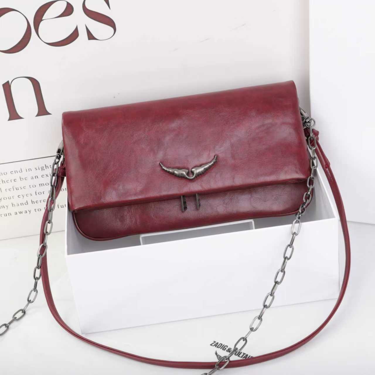Fashion Diamond Wings Style Design Chain Ladies Bags
