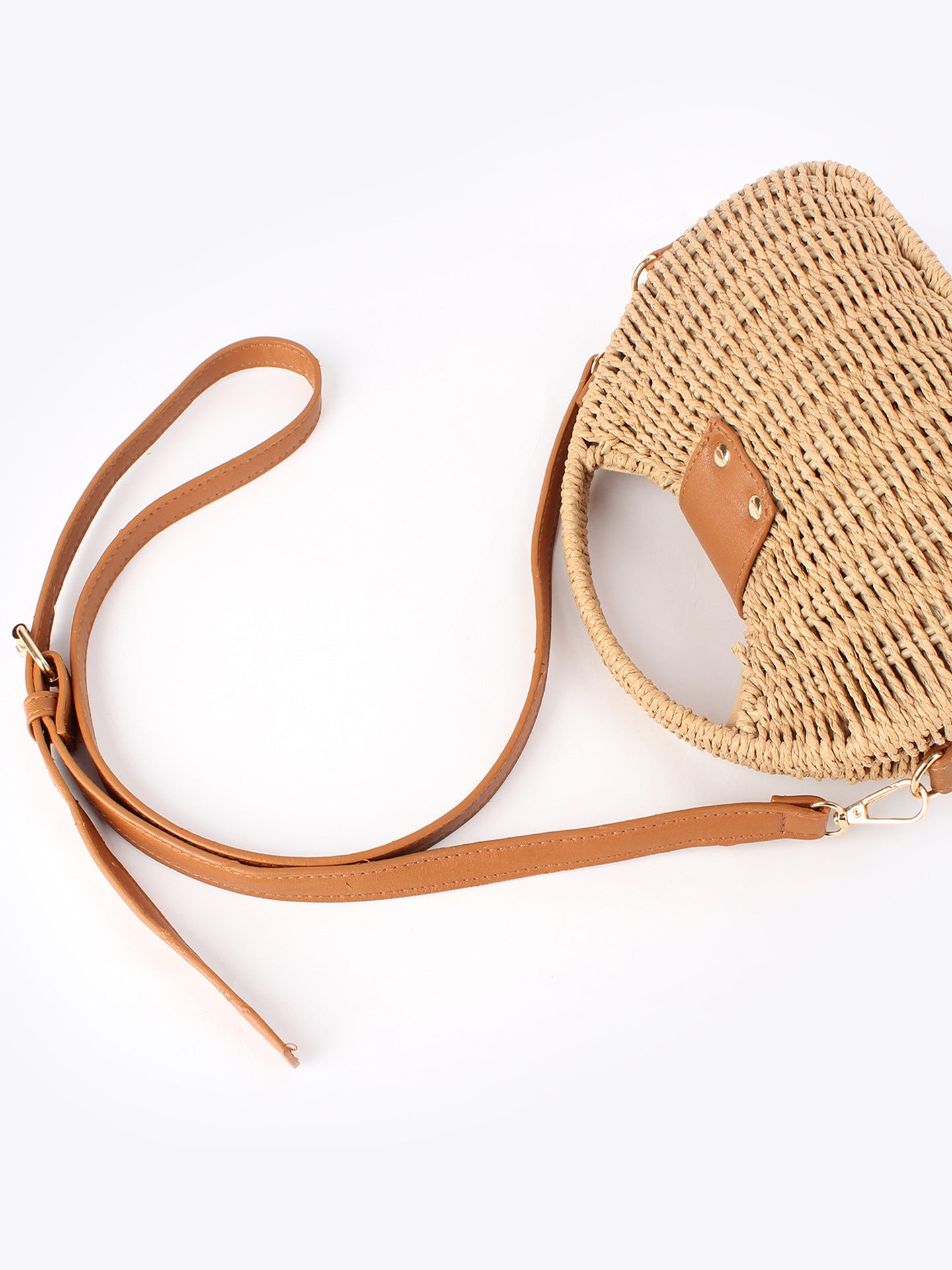 Women's French Fashion Woven Straw Seaside Vacation Beach Daily Bags