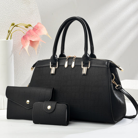 Pretty Women's Three-piece Large Capacity Zipper Bags