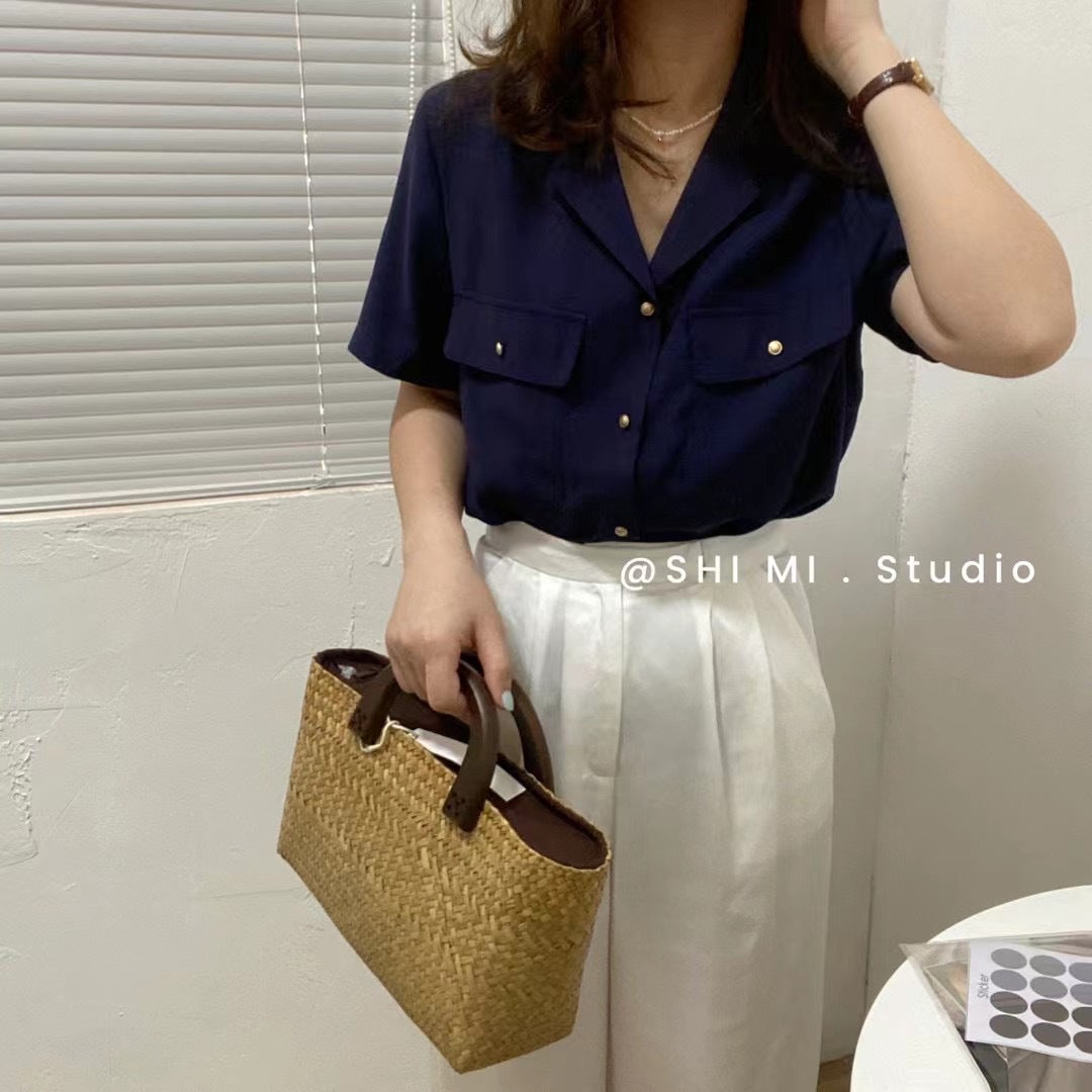 Women's Thailand Straw Handmade Retro Hand-woven Fashion Artistic Women's Handbag