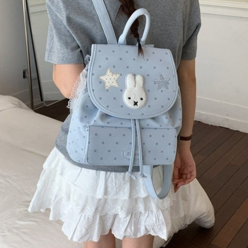 Cartoon Miffy Rabbit Female Drawstring Design Cute Bags