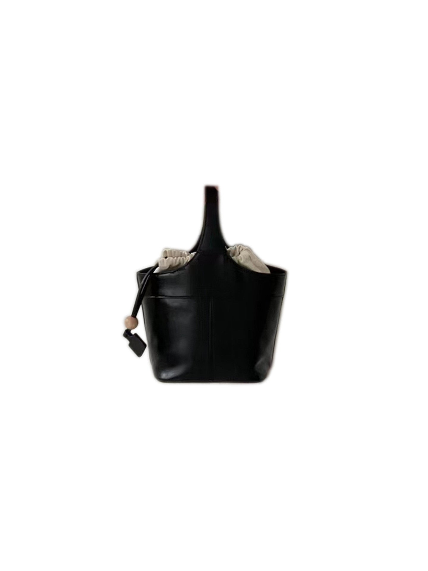 First Layer Cowhide Large Capacity Vegetable Basket Women's Handbag