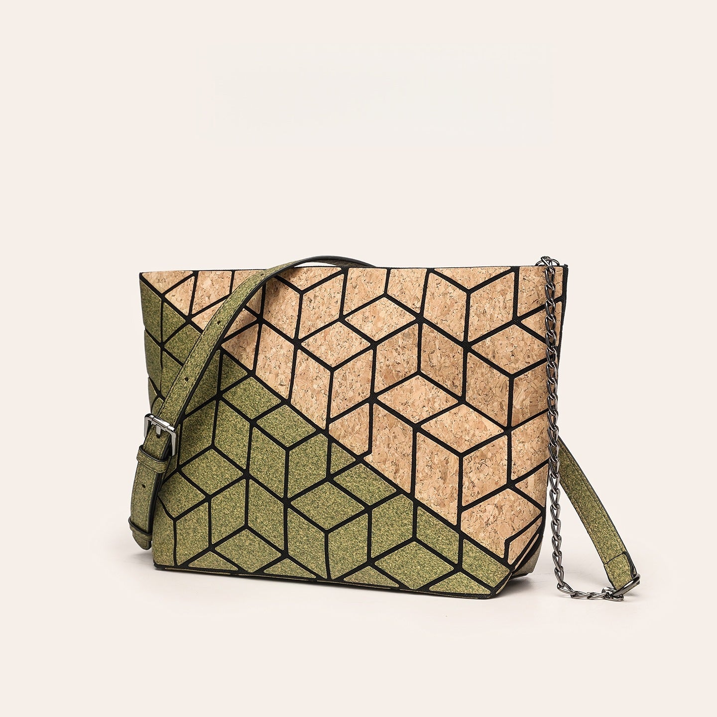 Women's Portuguese Retro Cork Bark Ethnic Style Large Bags