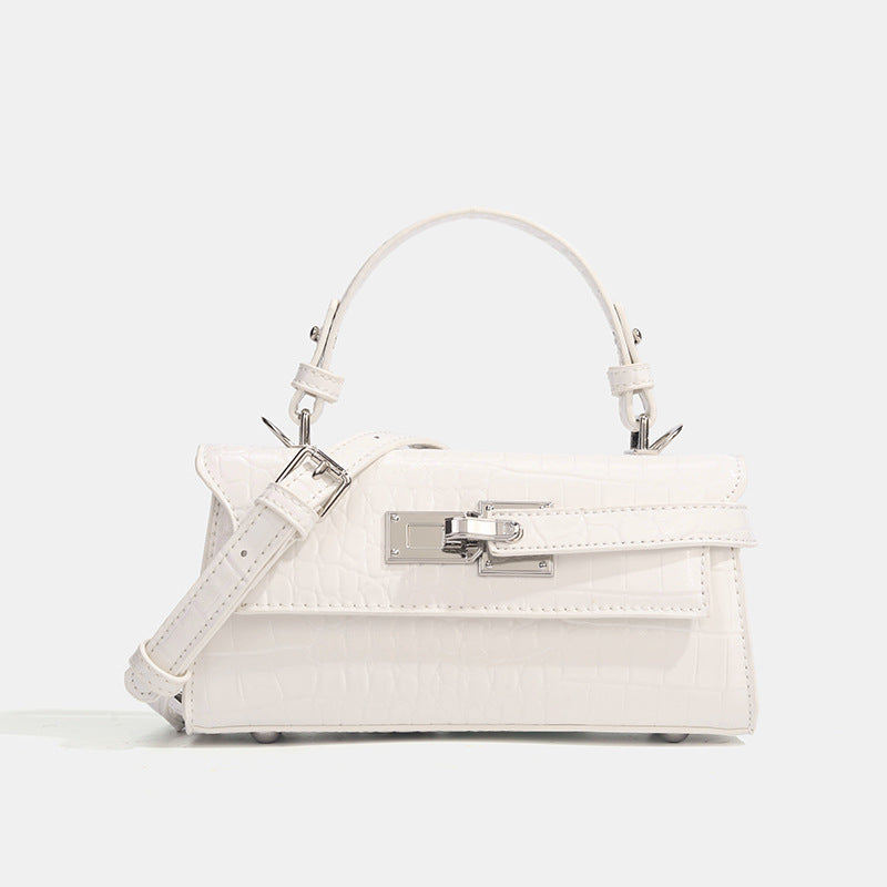 Women's Design Crocodile Pattern Kelly High-grade Small Square Bag