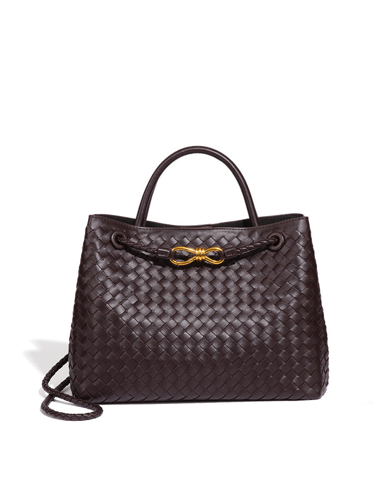 Women's Large Portable Underarm Vintage Woven Bags