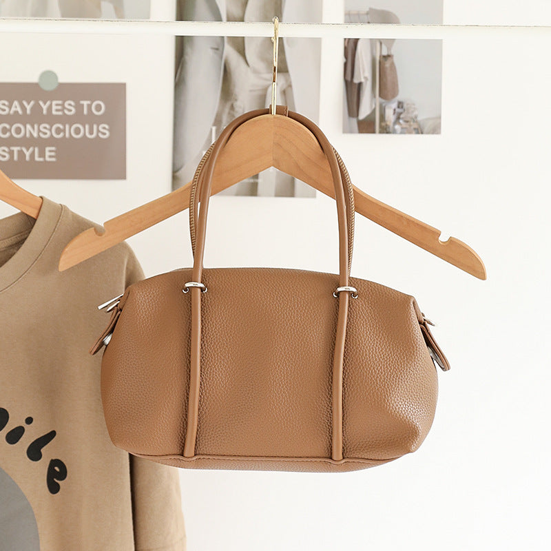 Women's Pattern Boston Texture Soft Leather Niche Women's Messenger Bag