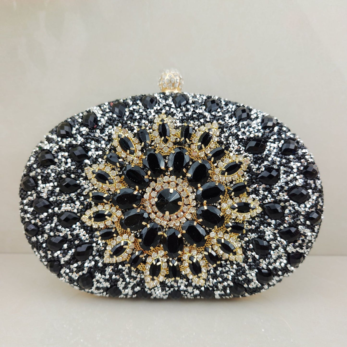 Diamond Texture Dress Banquet Party Match Metal Bags
