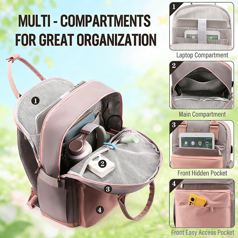 Fashion Female Commuter Computer Large Capacity Leisure Backpack