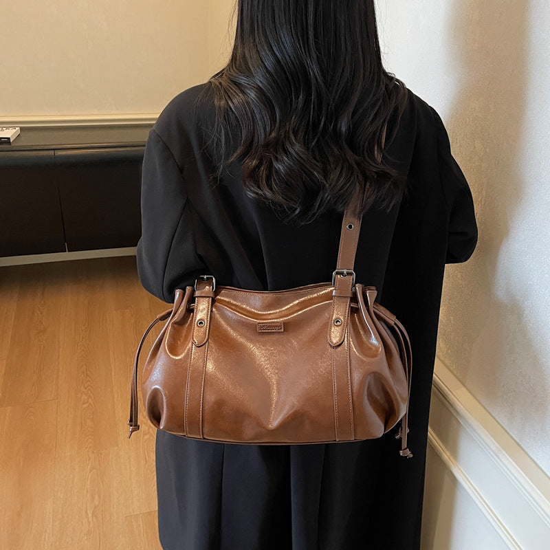Women's Retro Large Capacity High-grade Light Luxury Women's Shoulder Bag