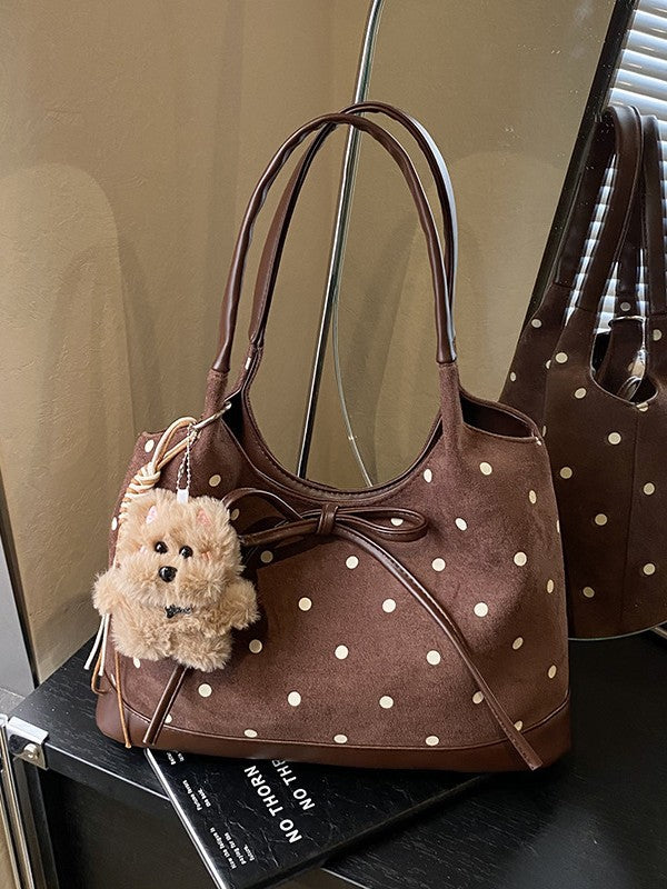 Women's Retro Autumn Korean Fashion Polka Dot Women's Shoulder Bag