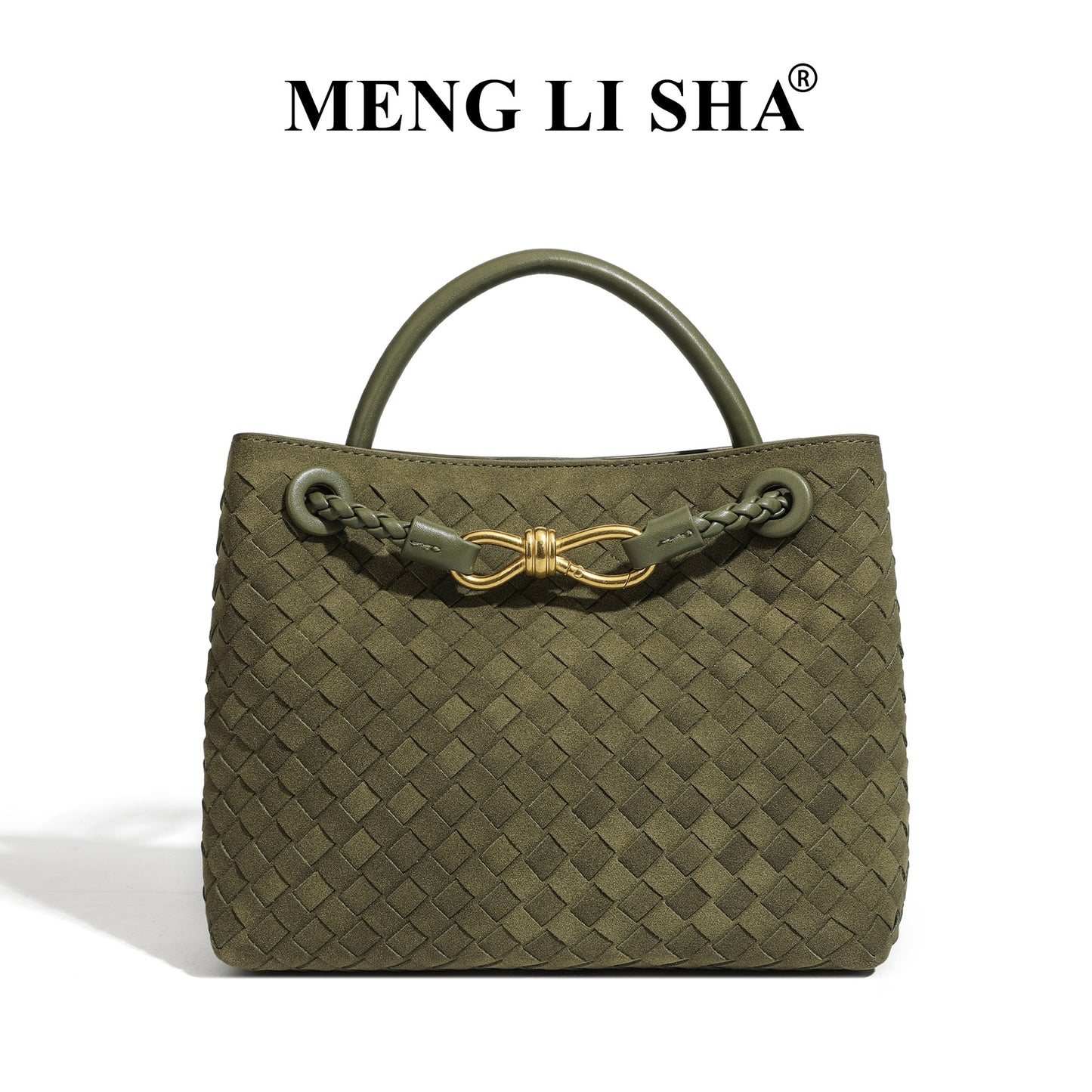 Women's High-grade Portable Vintage Frosted Suede Woven Women's Handbag