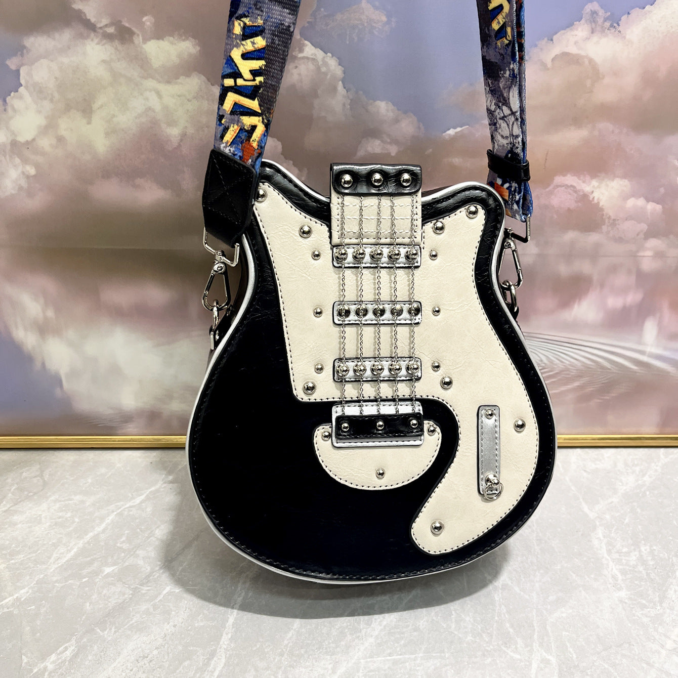 Creative Women's Handmade Lady's Guitar Style Women's Shoulder Bag
