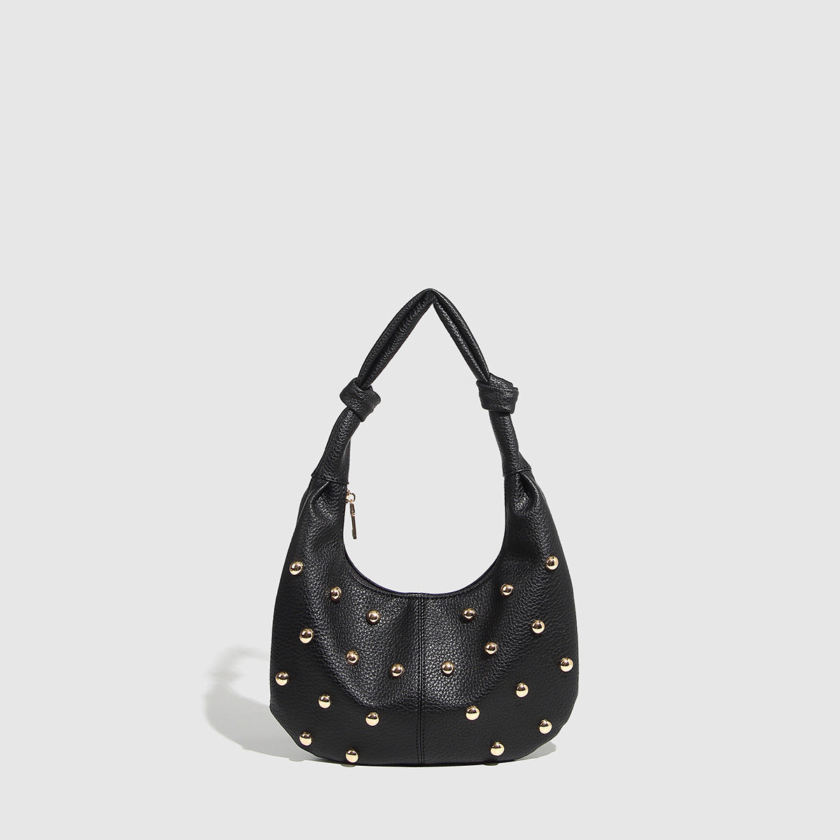 Women's Simple Metal Sense Large Capacity Personality Rivets Women's Shoulder Bag