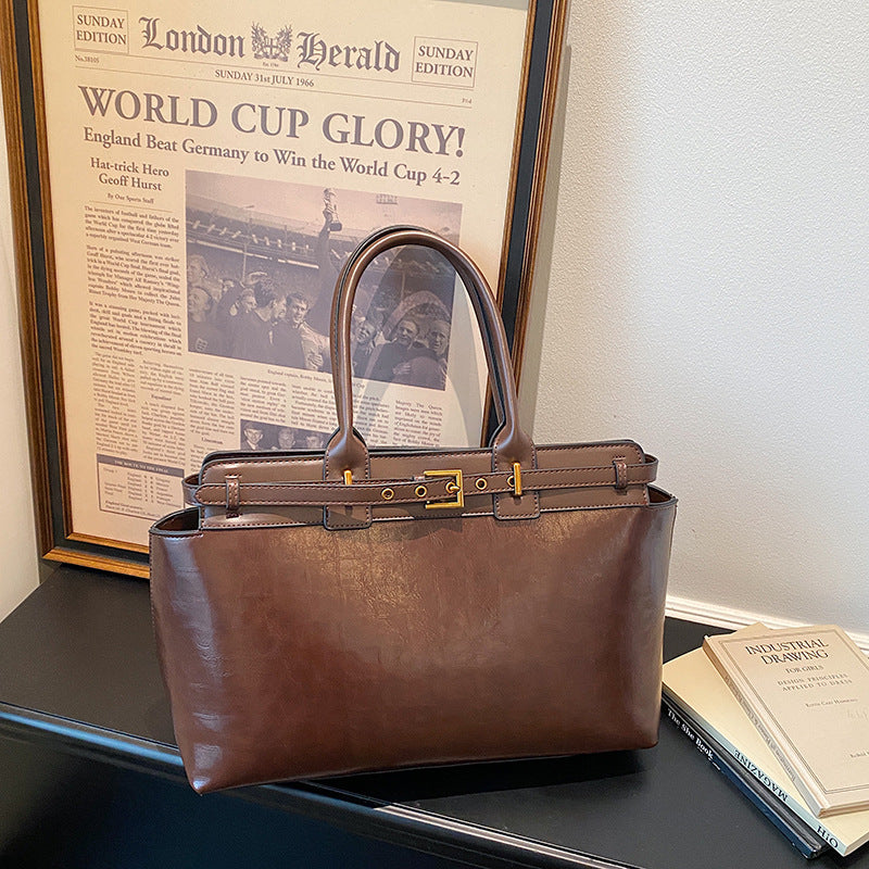 New Women's Retro Large Capacity Portable Bags